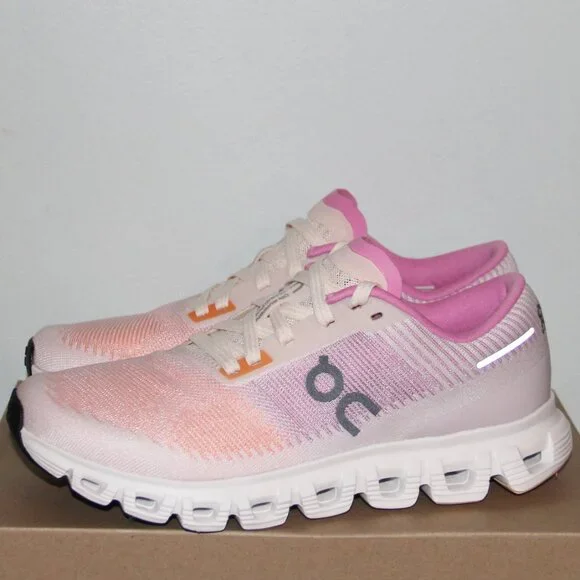 On Cloud 6 Push Shoes Womens 9 Orange Pink - Picture 2 of 7